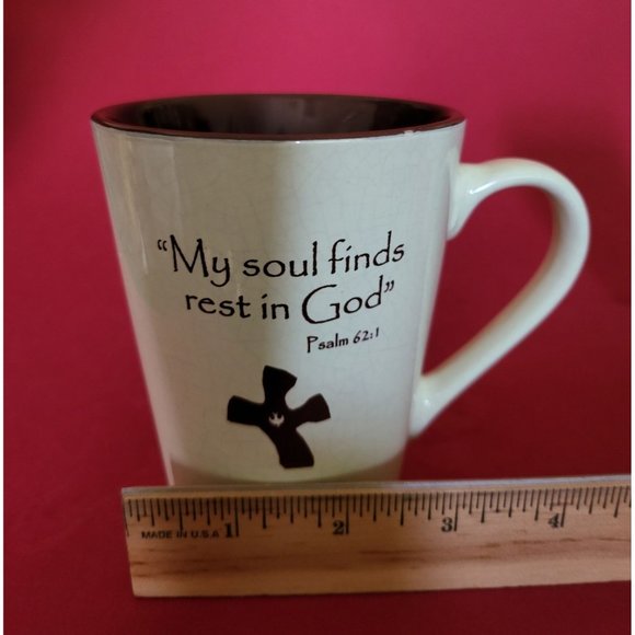 Christian Coffee Mug Bible Quote My Soul Finds Rest in God - Picture 8 of 9